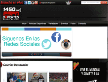 Tablet Screenshot of espndeportes1450.com